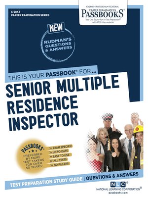 cover image of Senior Multiple Residence Inspector